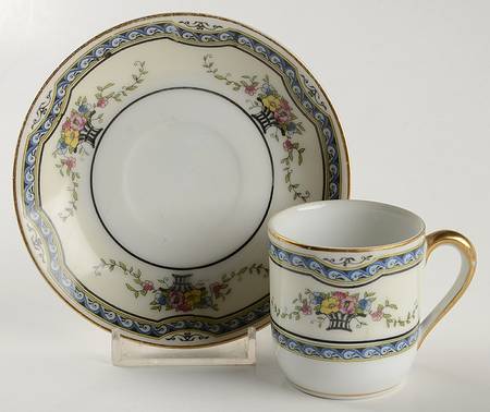 Lafleur Flat Demitasse Cup & Saucer Set