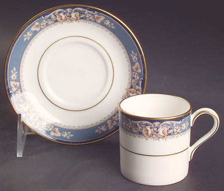 Lamelle Flat Demitasse Cup & Saucer Set by Noritake