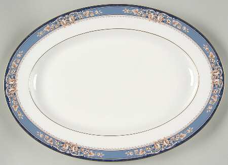 Lamelle 16" Oval Serving Platter