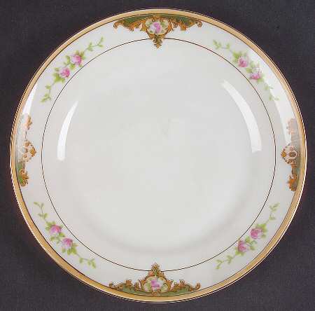 Lancashire (Gold, 1920's) Bread & Butter Plate