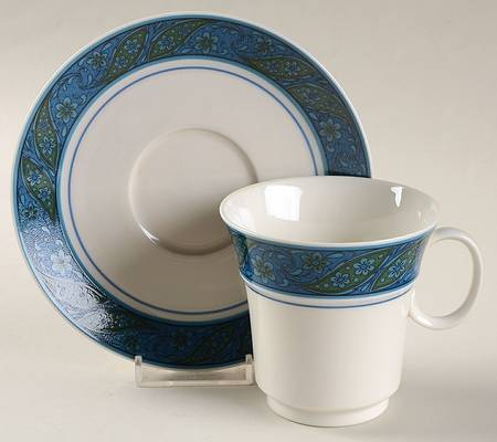 Larkspur Footed Cup & Saucer Set