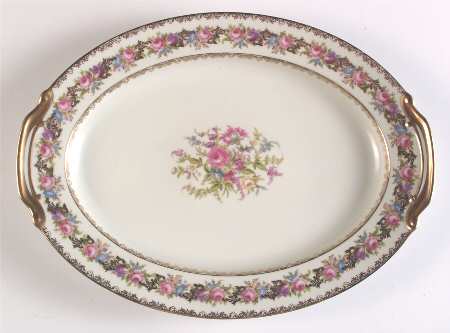 Lady Rose 16" Oval Serving Platter