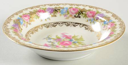 Lady Rose Rim Fruit/Dessert (Sauce) Bowl