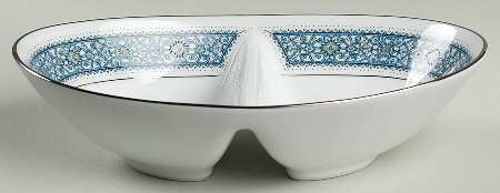 Larue 10" Oval Divided Vegetable Bowl