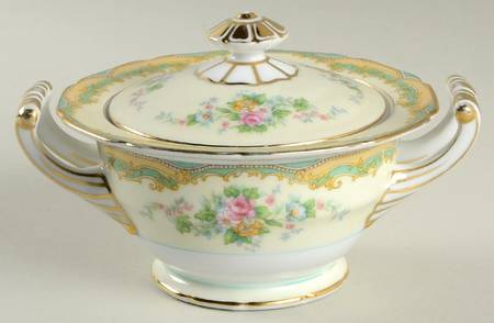 Larue (Gold Trim) Sugar Bowl & Lid