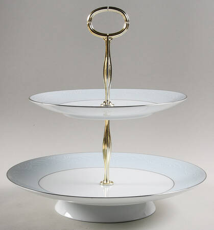 Laureate 11 1/4"  2 Tier Footed Serving Tray (DP,SP,FR) HC