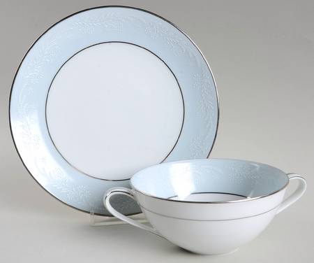 Laureate Flat Cream Soup Bowl & Dessert Plate/Saucer Set
