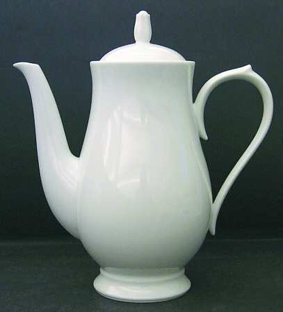 Lace White Coffee Pot & Lid