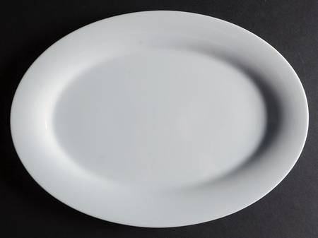 Lace White 14" Oval Serving Platter