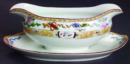 Lazarre Gravy Boat with Attached Underplate