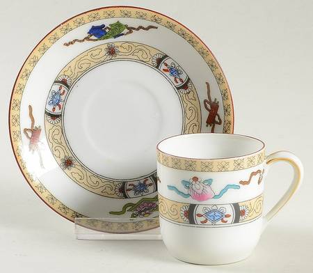 Lazarre Flat Demitasse Cup & Saucer Set
