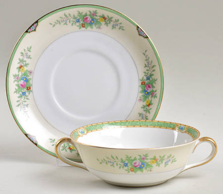 Leandro Flat Cream Soup Bowl & Saucer Set