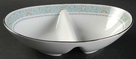 Lehigh 10" Oval Divided Vegetable Bowl