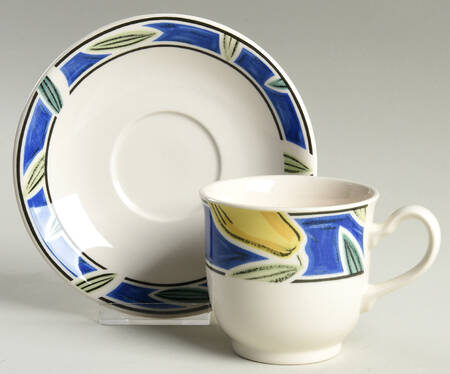 Lemonique Footed Cup & Saucer Set