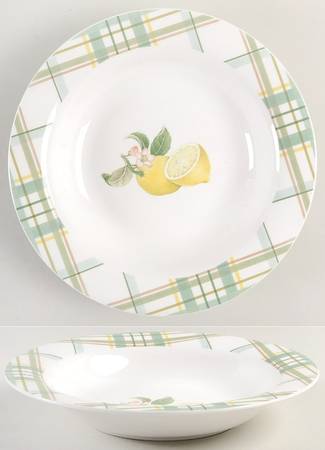 Lemonade Sky Large Rim Soup Bowl