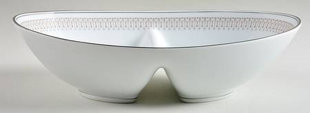 Leslie 10" Oval Divided Vegetable Bowl