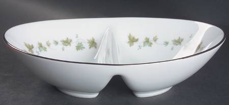 Lexington 10" Oval Divided Vegetable Bowl