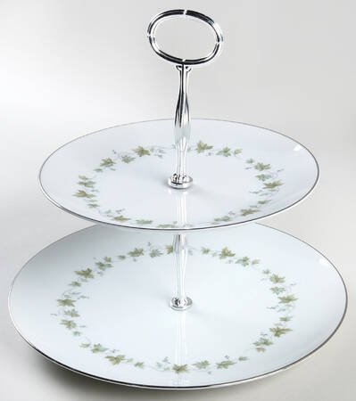Lexington 6 5/8"-10"  2 Tiered Serving Tray (Dp, Sp) HC