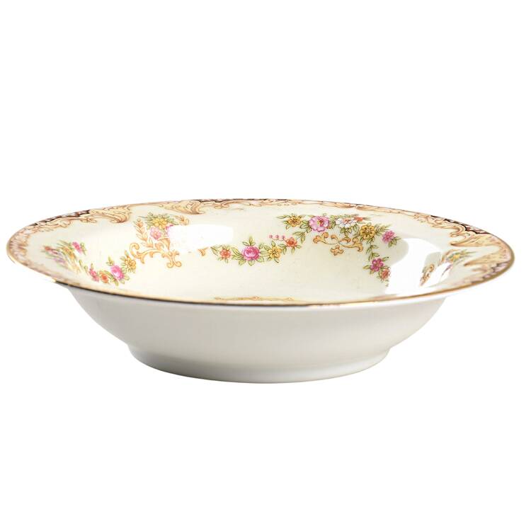 Lilac Rim Fruit/Dessert (Sauce) Bowl