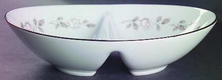 Lillian 10" Oval Divided Vegetable Bowl