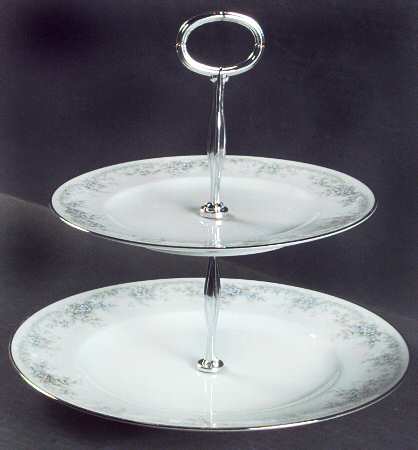 Limerick 2 Tiered Serving Tray (Dinner & Salad Plate)