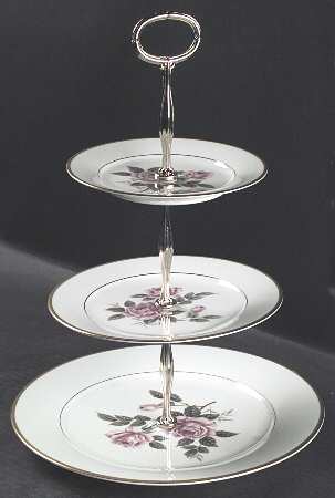 Lindrose 13 7/8"-14 1/4" 3-Tiered Serving Tray(DP,SP,BB) HC