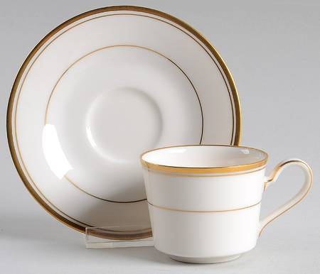 Linton Flat Demitasse Cup & Saucer Set