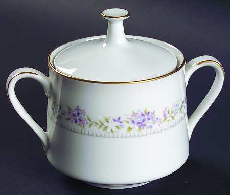 Lilac Time Sugar Bowl & Lid