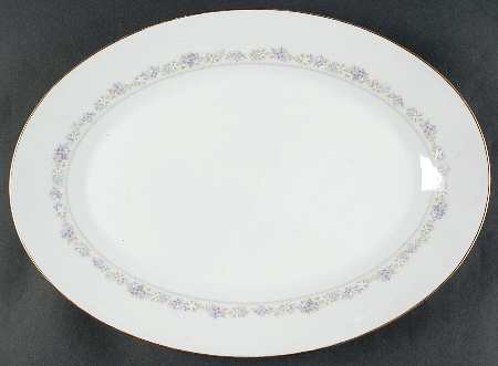 Lilac Time 16" Oval Serving Platter