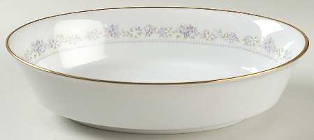 Lilac Time 9" Oval Vegetable Bowl