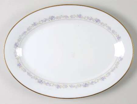 Lilac Time 14" Oval Serving Platter
