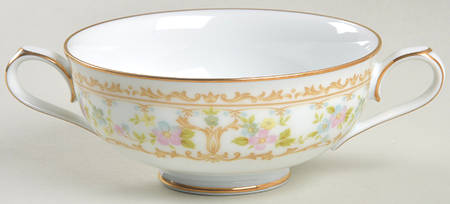 Long Ago Footed Cream Soup Bowl