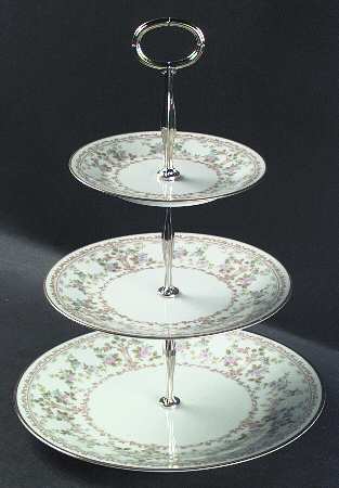 Long Ago 13 7/8"-14 1/4" 3-Tiered Serving Tray(DP,SP,BB) HC