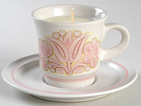 Love Bird Scented Cup & Saucer Candle-Vanilla  HC