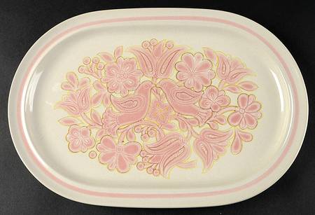 Love Bird 14" Oval Serving Platter