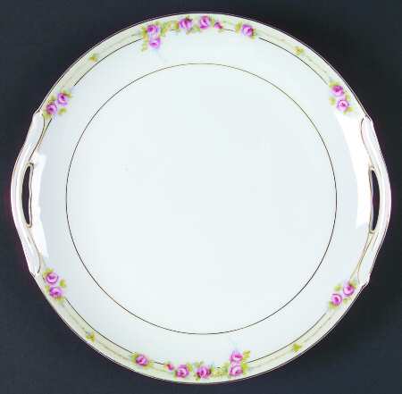 The Lorraine  Handled Cake Plate