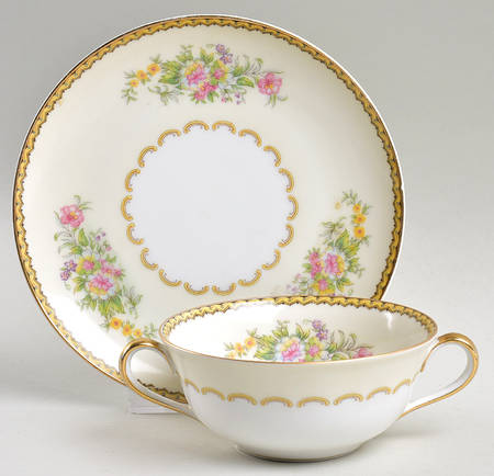 Lorina Flat Cream Soup Bowl & Saucer Set