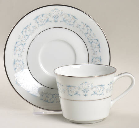 Lorraine Flat Cup & Saucer Set