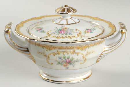Lotus Sugar Bowl & Lid