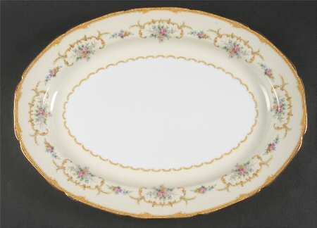 Lotus 16" Oval Serving Platter