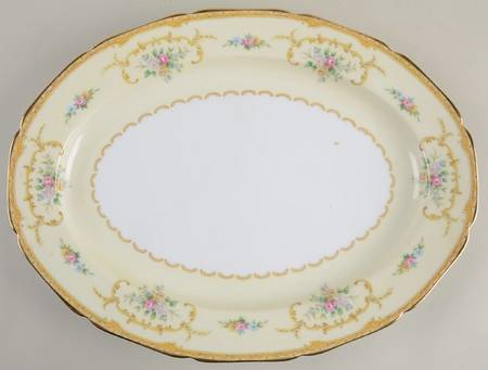 Lotus 13" Oval Serving Platter