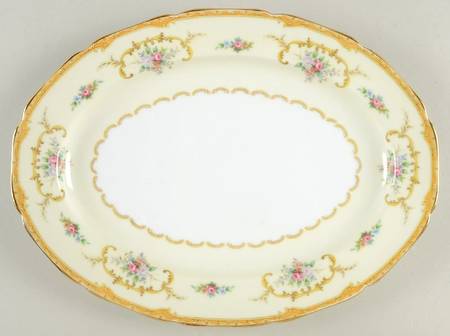 Lotus 11" Oval Serving Platter