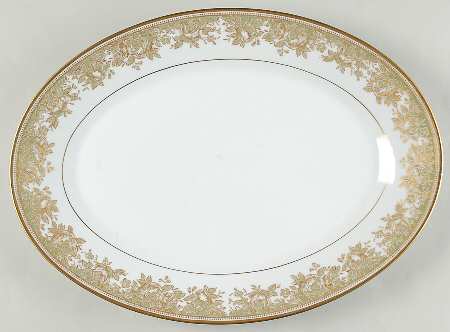 Lucerne 16" Oval Serving Platter