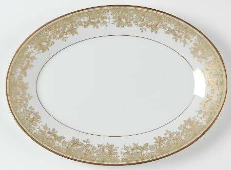 Lucerne 14" Oval Serving Platter