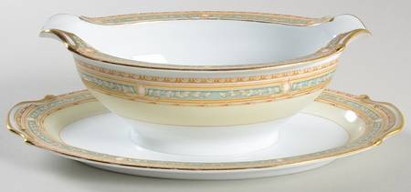 Lucetta Gravy Boat with Attached Underplate