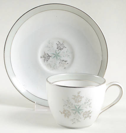 Lucille Flat Demitasse Cup & Saucer Set