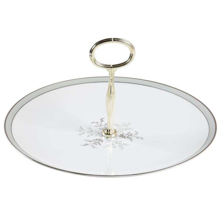 Lucille Round Serving Plate with Handle (CH) HC