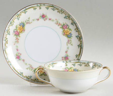 Lucia Flat Cream Soup Bowl & Saucer Set