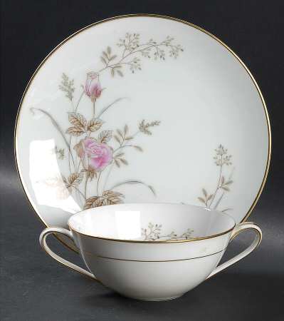 Luise Flat Cream Soup Bowl & Saucer Set