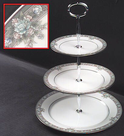 Lunceford 13 7/8"-14 1/4" 3-Tiered Serving Tray(DP,SP,BB) HC